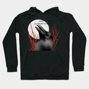 once upon a midnight dreary looking up Hoodie